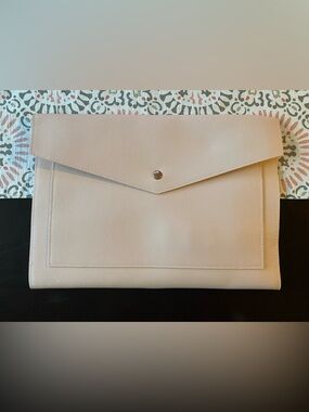 Glass Ladder & Co. Pale pink vinyl Wallet with Gold Hardware
